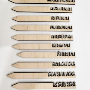 Sodinukų daigų smeigtukai pavadinimai