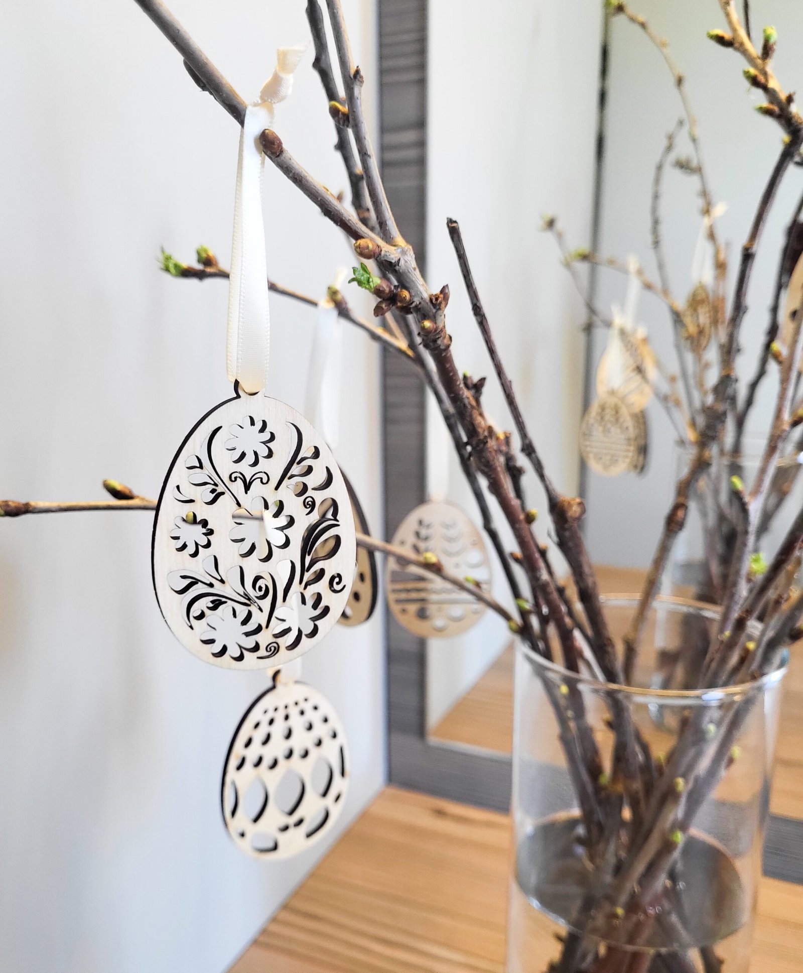 Mediniai ornamentiniai kiaušiniai dekoracijos. Rinkinys Nr. 1 - Image 4