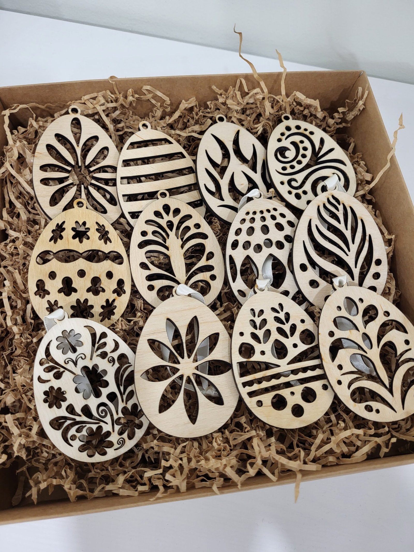 Mediniai ornamentiniai kiaušiniai dekoracijos. Rinkinys Nr. 1 - Image 3