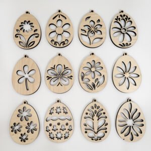 Velykiniai mediniai ornamentiniai kiaušiniai