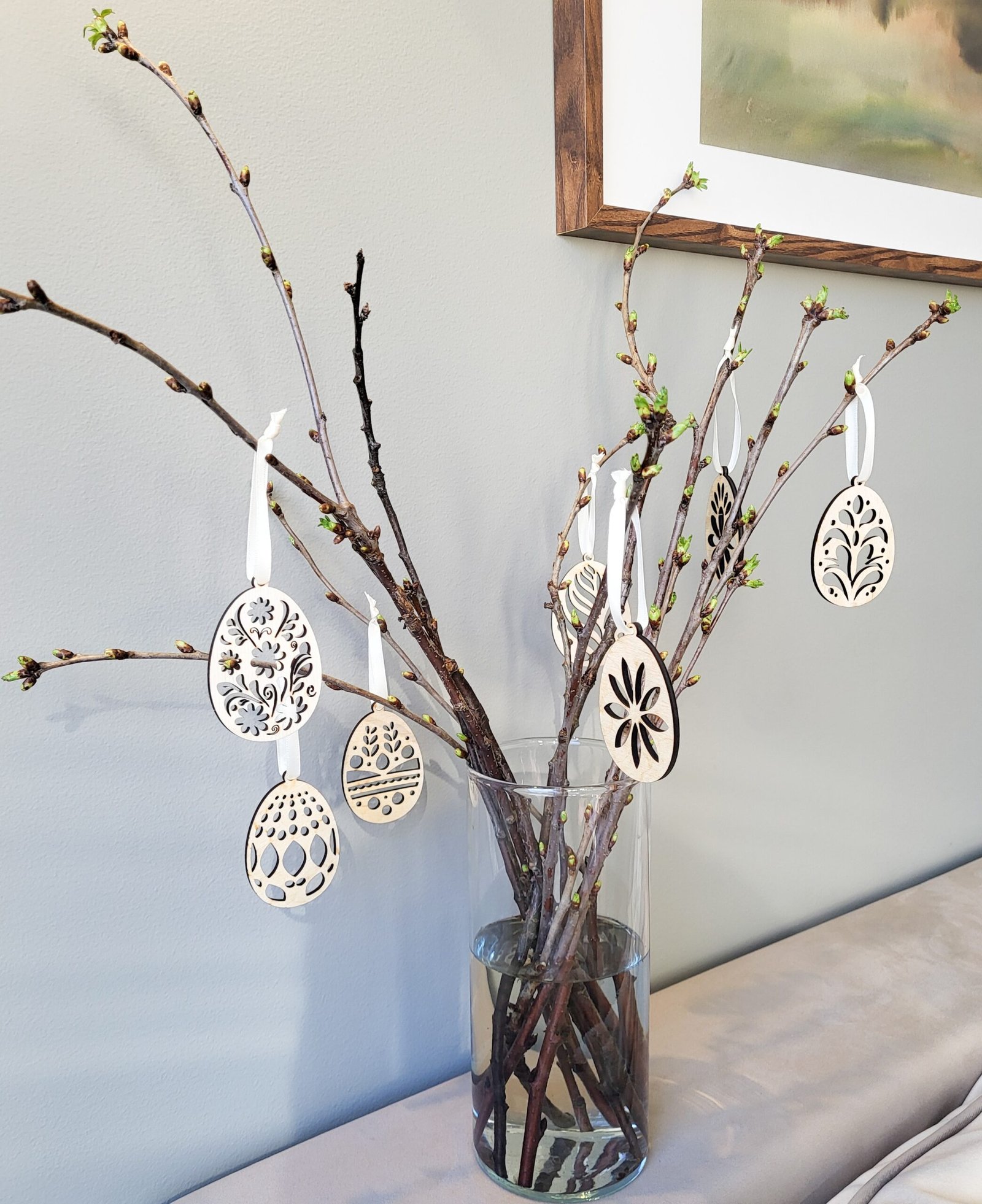 Mediniai ornamentiniai kiaušiniai dekoracijos. Rinkinys Nr. 1 - Image 2