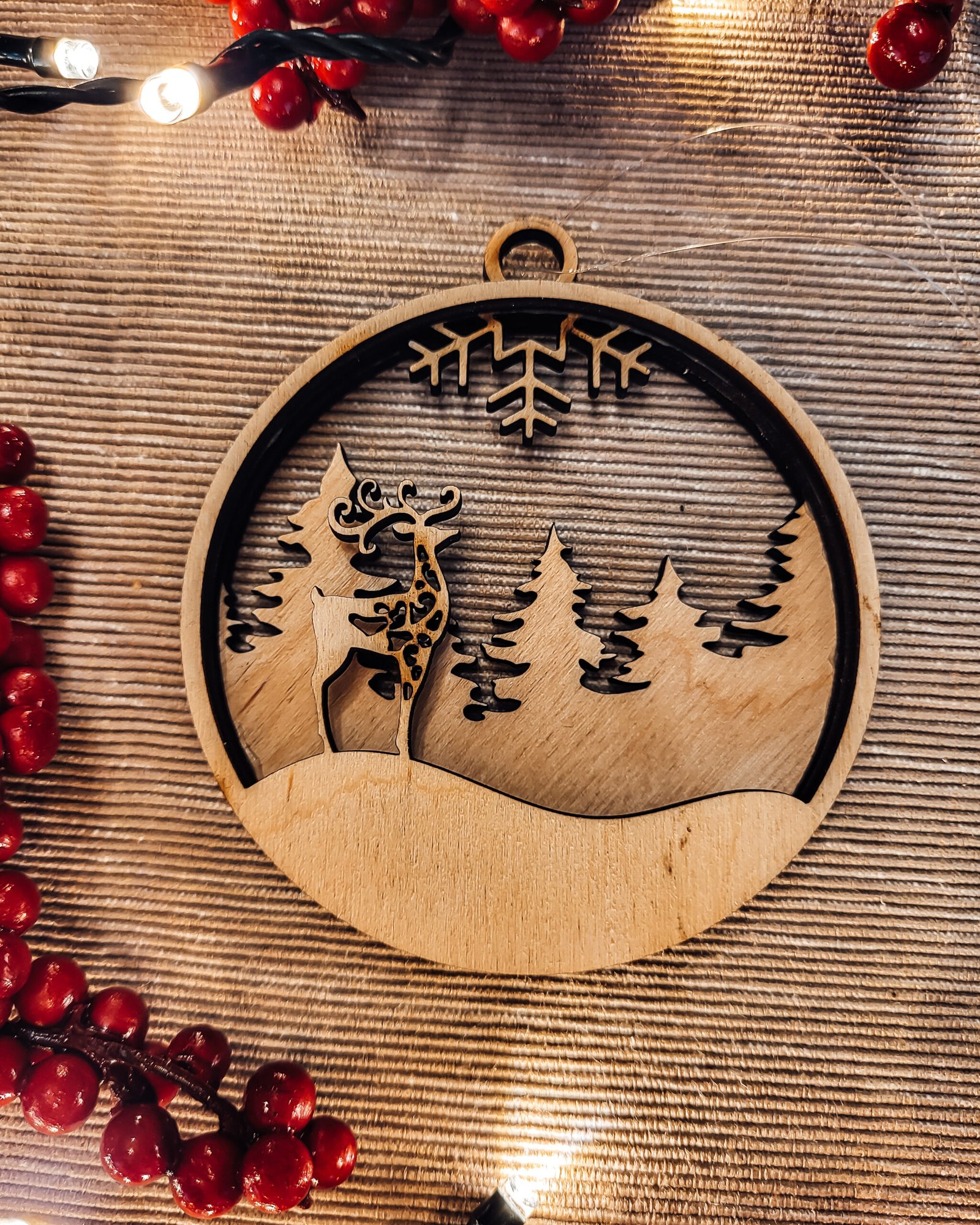 3d mediniai Kalėdiniai žaisliukai