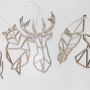 minimalistiniai kalėdiniai žaisliukai